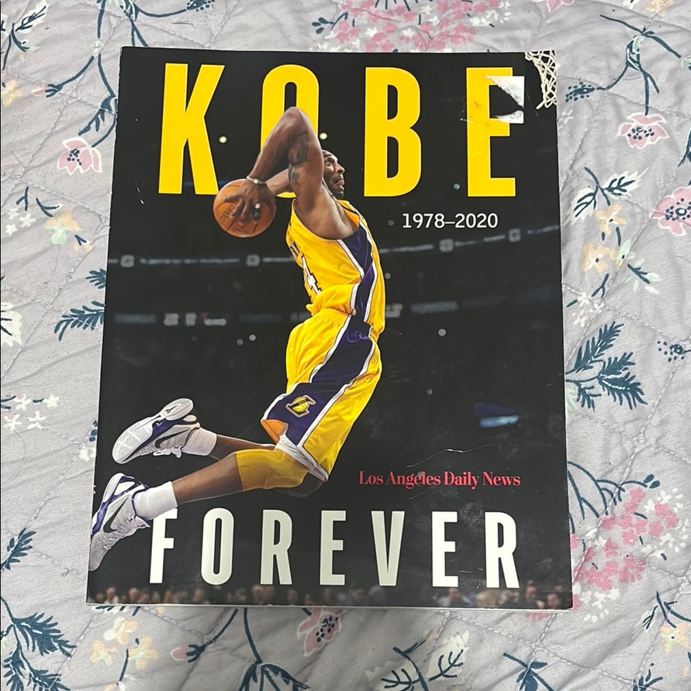 Kobe Forever Tribute Poster - Yellow and Purple